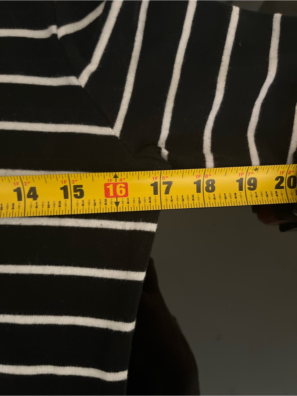 Ralph Lauren Black and White Striped Knit Scoop-Neck Long-Sleeve Top - Picture 4 of 6
